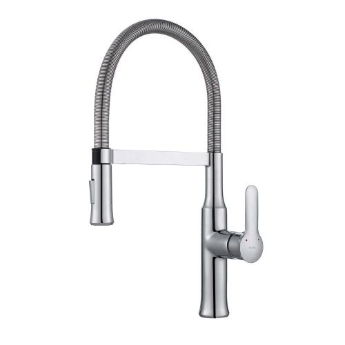 Kraus kpf-1640ch single lever flex commercial style kitchen faucet for sale