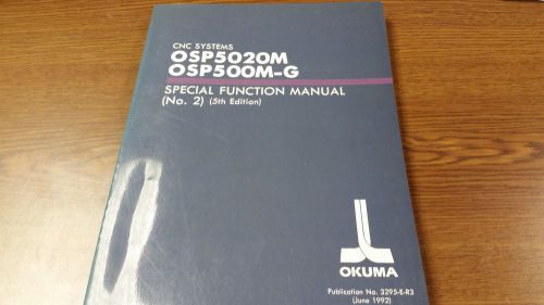 Okuma OSP5020M OSP500M-G Special Function Manual (No.2) (5th edition)