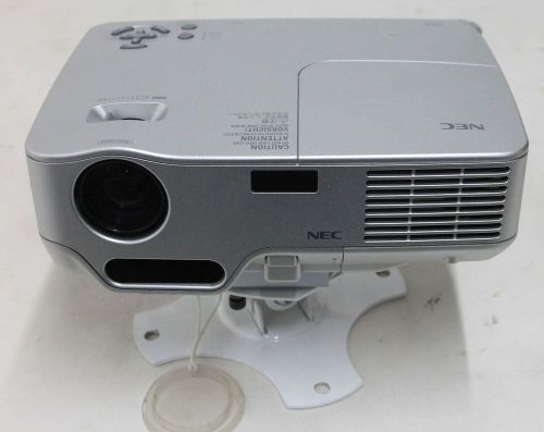 Nec np60 dlp silver 3000 lumen 285w small form vga portable multimedia projector for sale