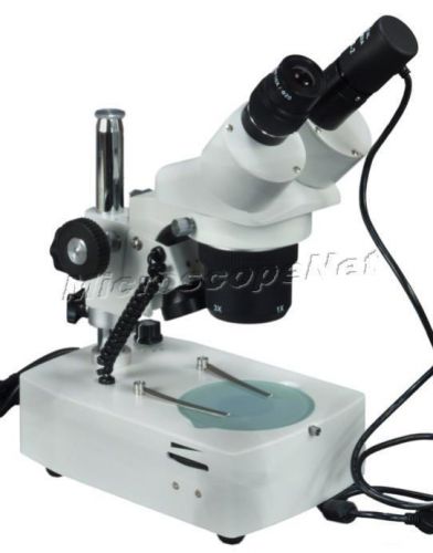 Multi-magnification 5x-10x-15x-30x coin binocular stereo microscope +usb2 camera for sale