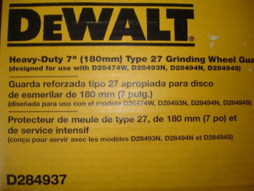 DEWALT D284937 7-Inch Guard for Large Angle Grinder (Type 27 grinding wheels)