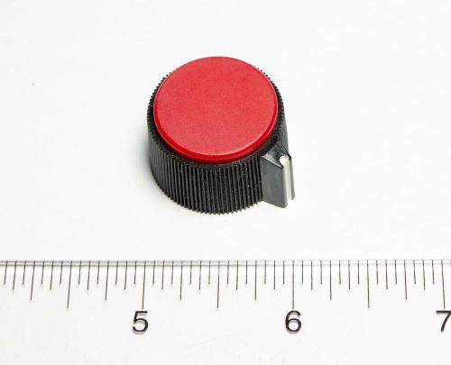 1 Inch Red  &amp; Black Dial Knob Volume Control for Electronics