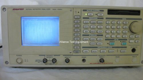 R3754a, advantest, network analyzer, opt 01,10, calibrated, 6 month warranty! for sale