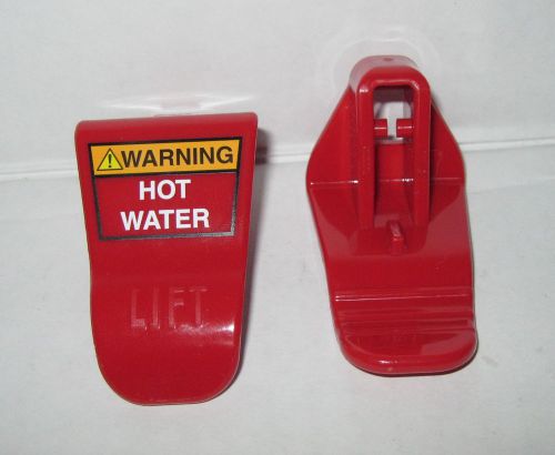 New 1 Warning Hot Water Lift Red Handle