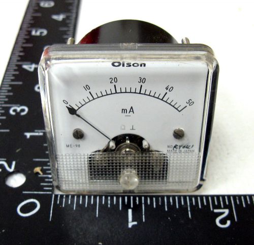 Vintage Olson 0-50 mA.  Ammeter No Shunt Needed.