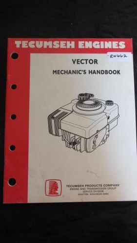 Tecumseh Vector Engine Service Manual Book Catalog