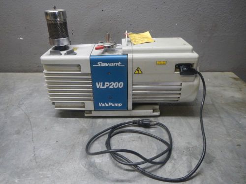 Savant VLP200 ValuPump Dual Stage Rotary Vane Oil Vacuum Pump