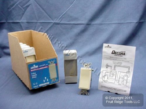 5 leviton ivory commercial decora rocker switches 3-way 5693-2i for sale