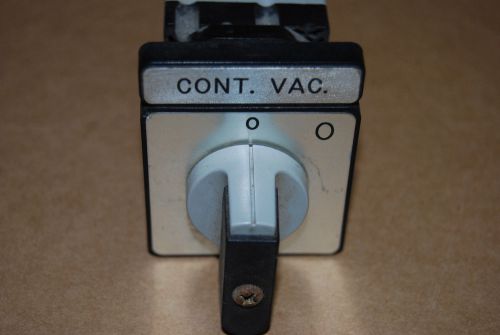 BACO Panel Mount Rotary 2 position On - Off Switch PR12 - 600VAC