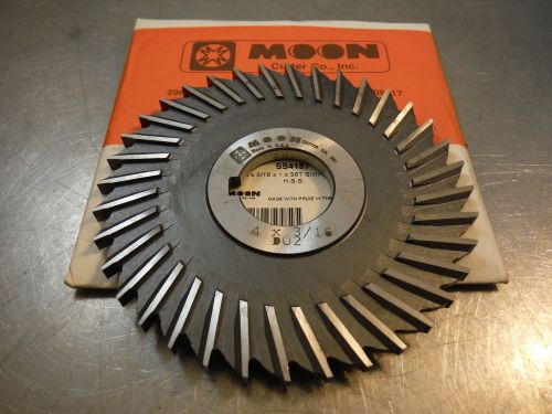 Moon HSS 4&#034; Milling Cutter 1&#034; Arbor 3/16&#034; Thick 36 Teeth  SS4187 (LOC1103A)