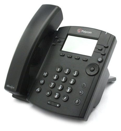 Polycom vvx 300 lcd display ip phone 2200-46135-025 a-stock refurbished for sale