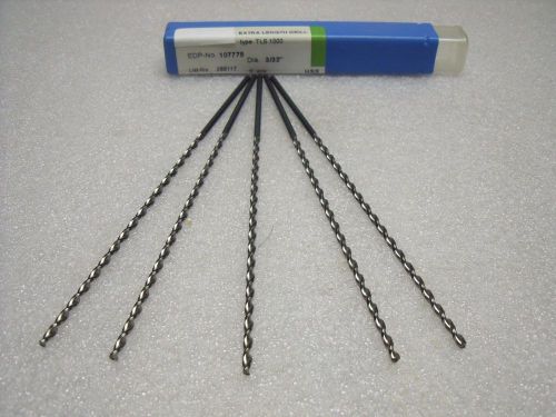 3/32&#034; extra length parabolic flute drill bit 3-3/4&#034; x 5-1/2&#034;  - 1 pc for sale