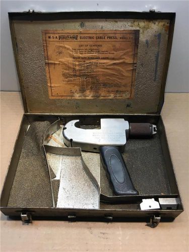 Antique mine safety appliances velocity power electric cable press model 1c for sale