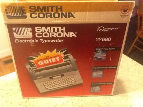 Smith Corona SD 680 Word Processor Typewriter IQ Intelligently Quiet Spell Right
