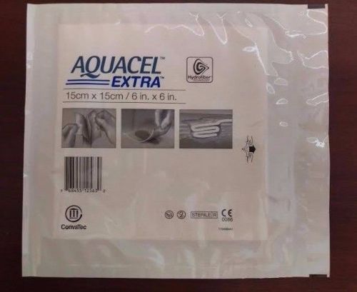 Convatec aquacel extra hydrofiber dressing 6&#034;x6&#034; #420673 new/sealed in date 1ea for sale