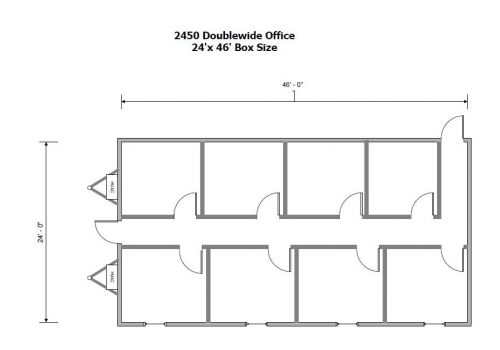 24&#039; x 46&#039; modular office building for sale