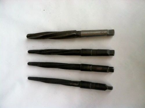 (4) Tapered Reamers, spiral flute, No. 3 MT