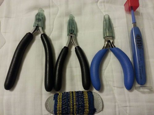 3 excelta pliers &amp; 1 tweezer set new free shipping for sale