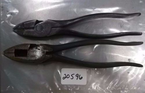 2 PC. PLIERS WITH WIRE CUTTERS ***USED*** PIC#20596