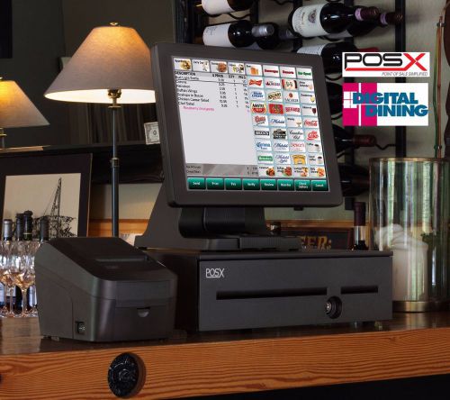 Point of Sale POS-X TrueFlat Premium Restaurant System with Digital Dining NEW