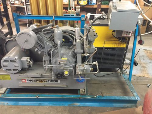 Ingersoll rand 5 hp 3000 psi model 223 w/ zeks air dryer skid mounted for sale