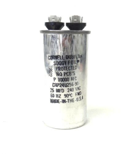 Cornell dubilier capacitor crp24u256-90, protected, 60 hz, p 10000 afc for sale