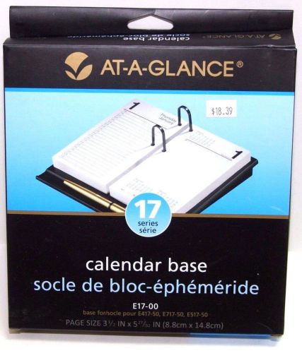At-A-Glance Black Loose-Leaf Calendar Base E17-00 3 1/2&#034; x 5 27/32&#034;  NIB