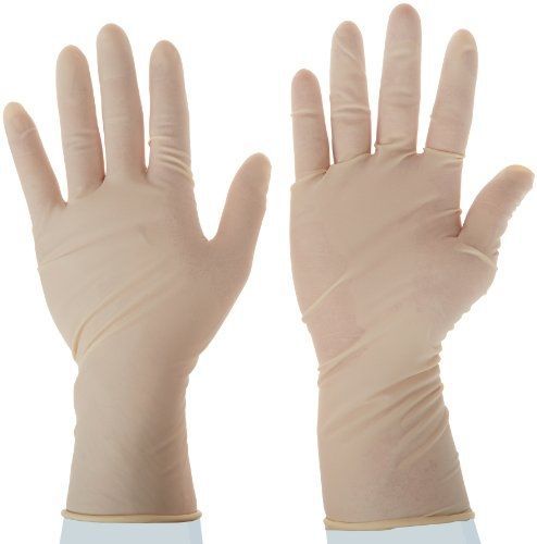 High Five L912 Series L91 Long Cuff Latex Exam Glove, Medium (Case of 10)