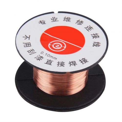 New 0.1mm copper soldering solder ppa enamelled repair reel wire fly line kt for sale