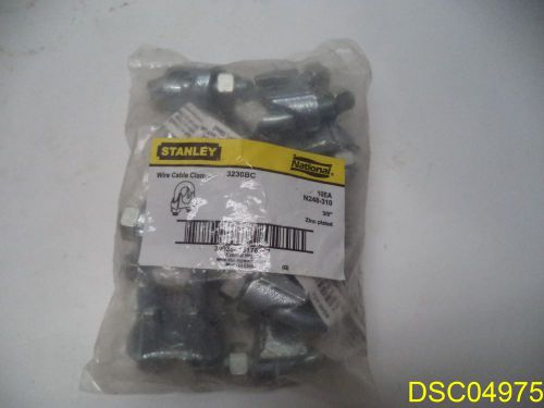 10 Pack Stanley National Wire Rope Cable Clamp 3230BC  N248-310 Zinc Plated