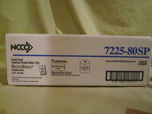 Thermal Paper Rolls, 2.25&#034; by 80&#039;, Box of 48 rolls, NCC, #30018291872252, BNIB