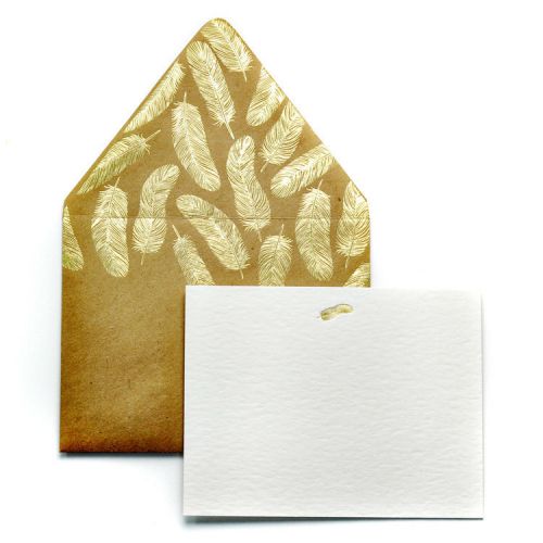 Haute Papier - Stationery - Arrow Mail - Feather - Gold Foil