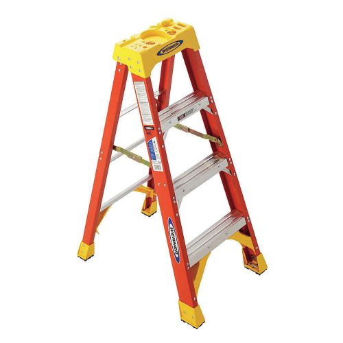 Werner 6204; 4 ft. 300 lb. load capacity fiberglass stepladder; (ladder) for sale