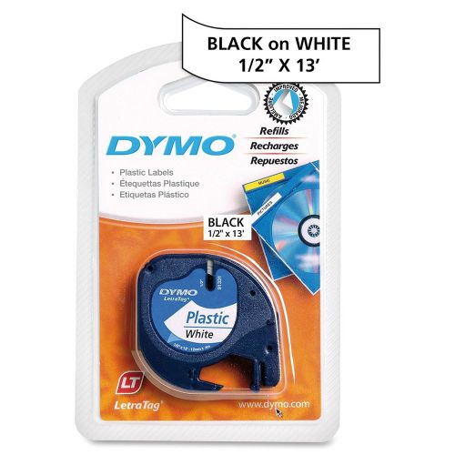 Dymo LetraTag 91331 Polyester Tape - Direct Thermal - White - Polyester - 1 Each
