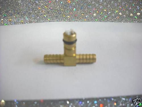 Flojet fittings 1/4 brass hose barb, tee, co2 in for sale