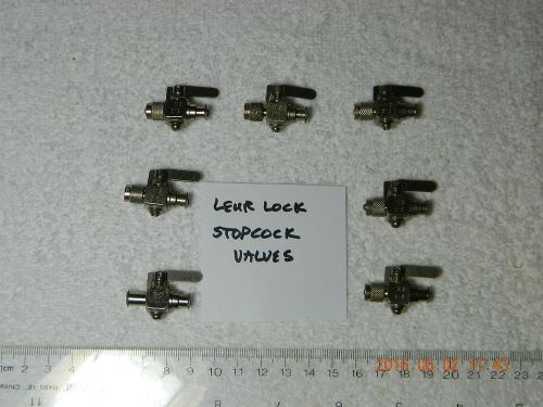 Leur Lock Stopcock Valves, unknown manufacturer, see photos for details