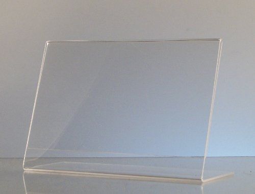 Dazzling displays 6-pack acrylic 6 x 4 slanted sign holders for sale