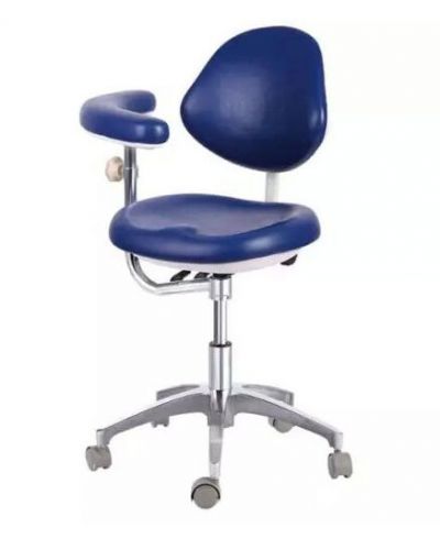 New medical dentist/assitant adjustable mobile chair doctor&#039;s stools pu leather for sale