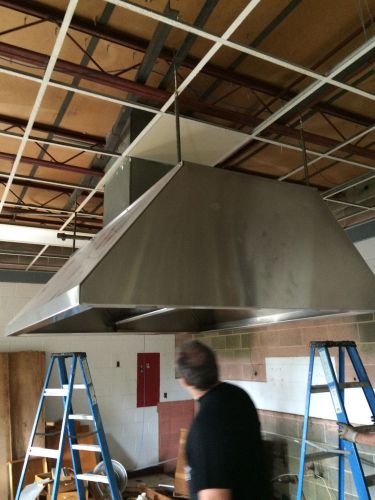 72&#034; x 84&#034; x 27&#034; Stainless Steel Island Hood with Filters