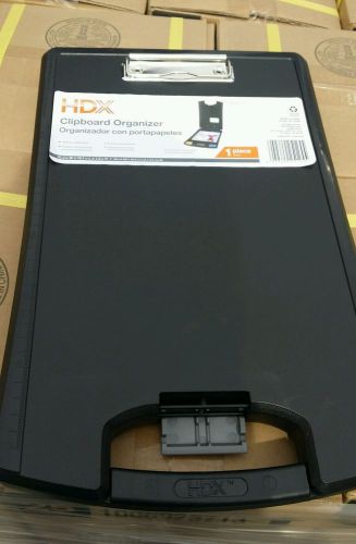 4 Pack HDX Clipboard Organizers, Storage, Handle NIB- Black