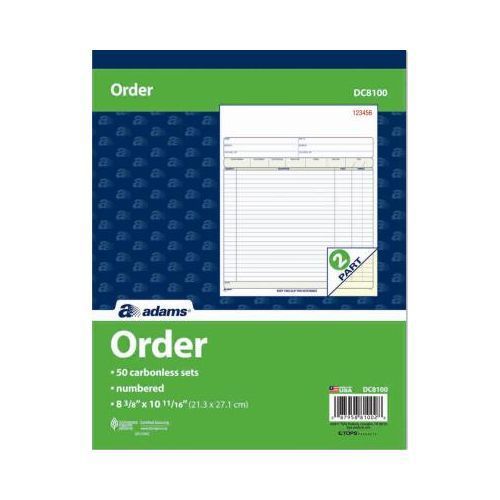 Sales / Order Book 8X10 2 Part (Pack of 5)