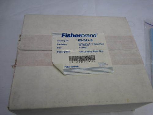 480 Fisherbrand Gel Loading Pipet Tips 05-541-9 5 Racks of 96 Each