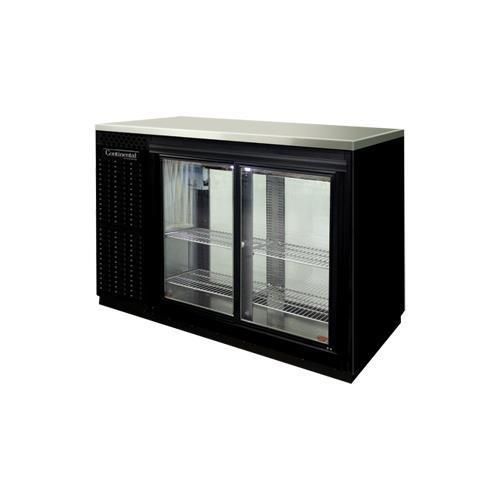 Continental Refrigerator BBUC50-SGD Back Bar Cabinet, Refrigerated