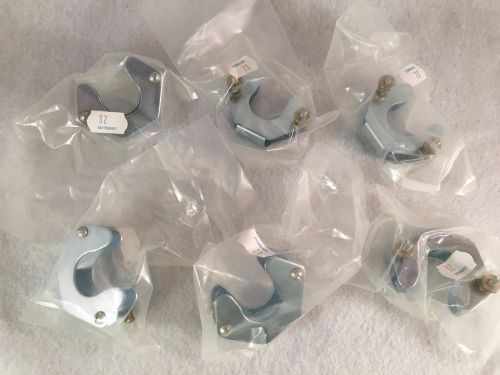 Lot of 8 Chemglass Steel Horseshoe Style Spherical Joint Clamp #35 CG-151-03