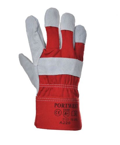 Portwest Premium Chrome Rigger Heavy Duty Safety Work Glove, 2 Pair, XL