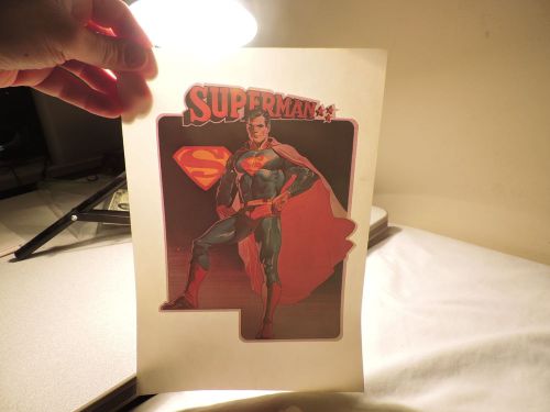 SUPERMAN IRON ON T Shirt Transfer 54a free shipping COMIC BOOK SUPERHERO