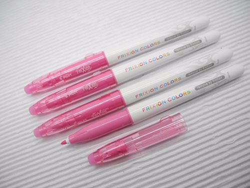 5pcs Pilot SW-FC  Eraser /Frixion colors Sign pen Pink(Japan)