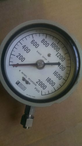 New Weksler Pressure Gauge 0 to 2000 PSIG SA23-3PSP-EWBO