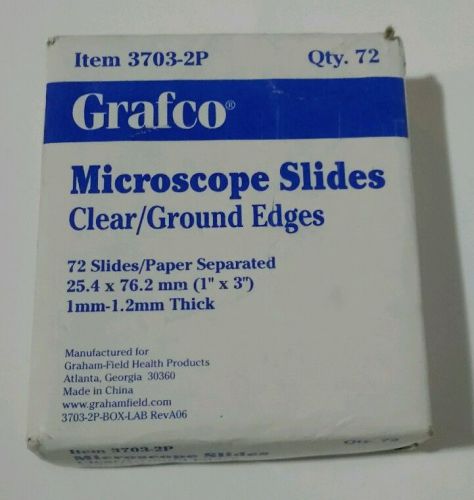 Grafco Microscope Slides - Clear, 1&#034; x 3&#034; *** Free Shipping ***