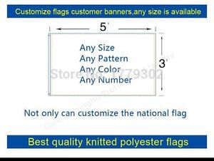 3&#039;x5&#039; Full Color Single Sided Custom Advertising/Hobby Flag Banner with Grommets
